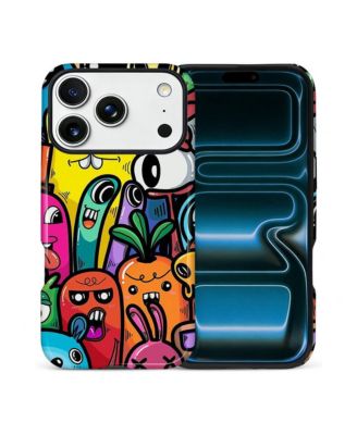 Protective Phone Case for Apple iPhone 17 Pro, Dual-Layer Protection, Crazy Veggie Crew