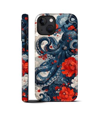 Phone Case Compatible with Apple iPhone, 2-Layer Durable, Crimson Abyss