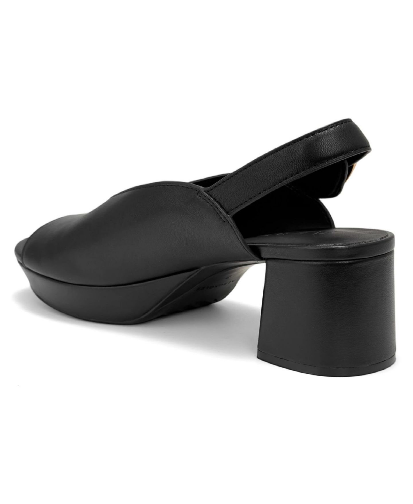 Женские сандалии Aerosoles Cornelia Platform Block Heel, цвет: Чёрный кожаный — фото 6