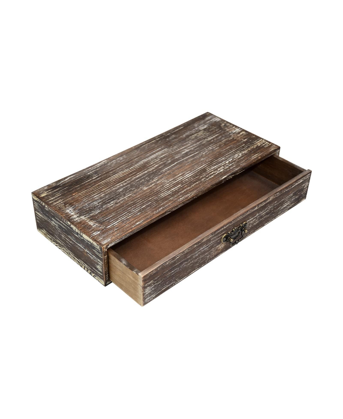Danrong Handmade Solid Wood Desk Organizer With Drawers For Home Office Kitchen Vanity