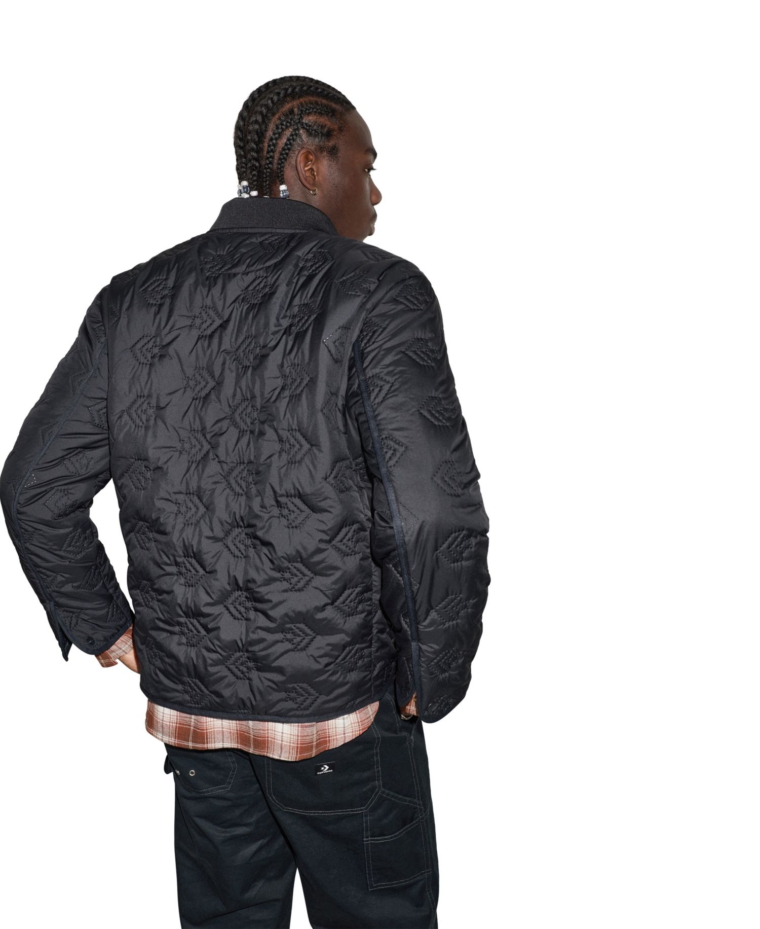 Men's Starwork Chevron Quilted Regular-Fit Jacket