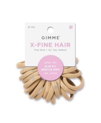 X-Fine Hair Bands  Slim-Fit Elastic Ties for Extra Fine Hair 20 Pack