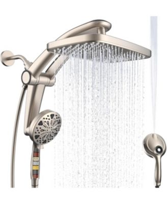 12" Rain Shower Head set Filtered Handheld High Pressure Jets Docking
