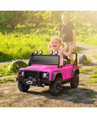 12V Land Rover Defender 110 Svx Ride-On Truck with Parental Remote Control, LED Lights, Ages 3-5 Years