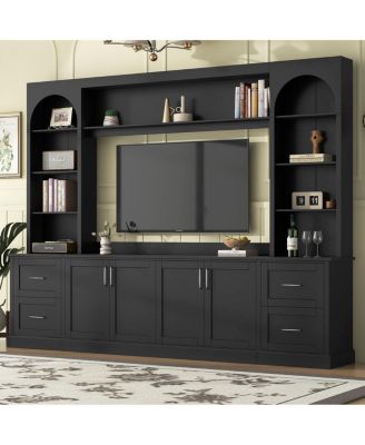 Modern Arched Farmhouse TV Stand and Entertainment Center for TVs Up to 65"