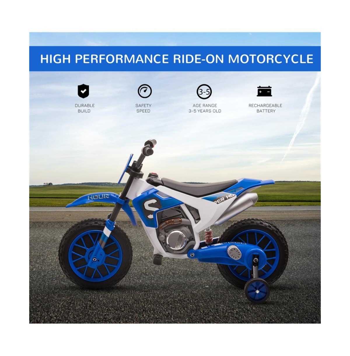 Sevorley 12V Electric Ride-On Motorcycle, Training Wheels, Rechargeable, Ages 3-5