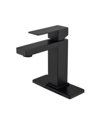 Single Handle Bathroom Sink Faucet, Stainless Steel Vanity Faucet with Smooth Aerated Water Flow