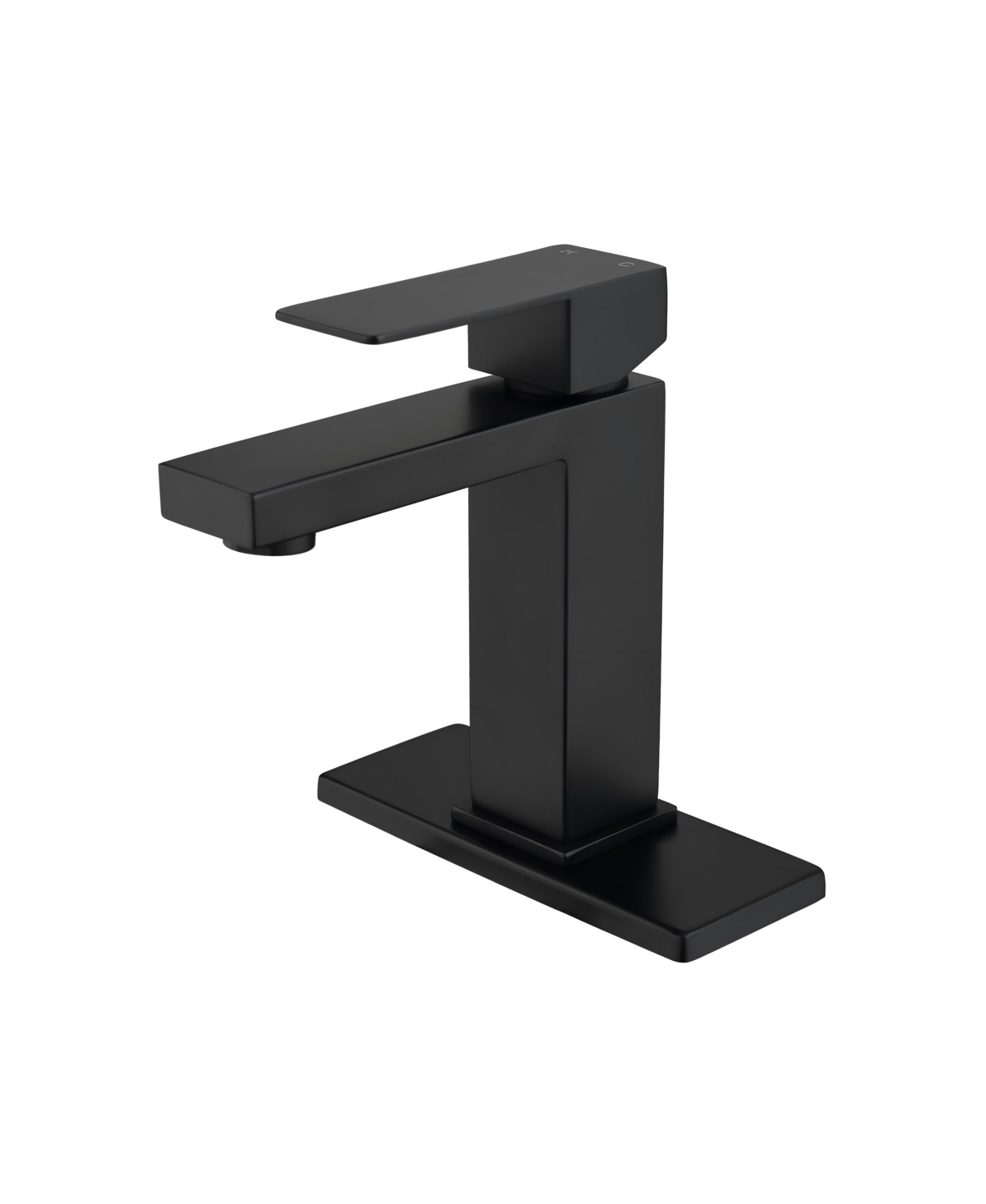 Thirtypeachy Single Handle Bathroom Sink Faucet, Stainless Steel Vanity Faucet with Smooth Aerated Water Flow - Black