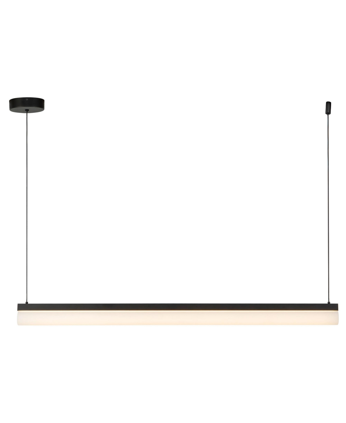 Kuzco Nio 45-in Dimmable Led Linear Pendant with Ribbed Opal Diffuser - Black