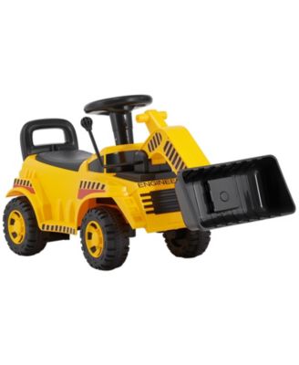 Foot to Floor Excavator Ride-On Push Car, 55 lb. Capacity, Ages 19 to 36 Months