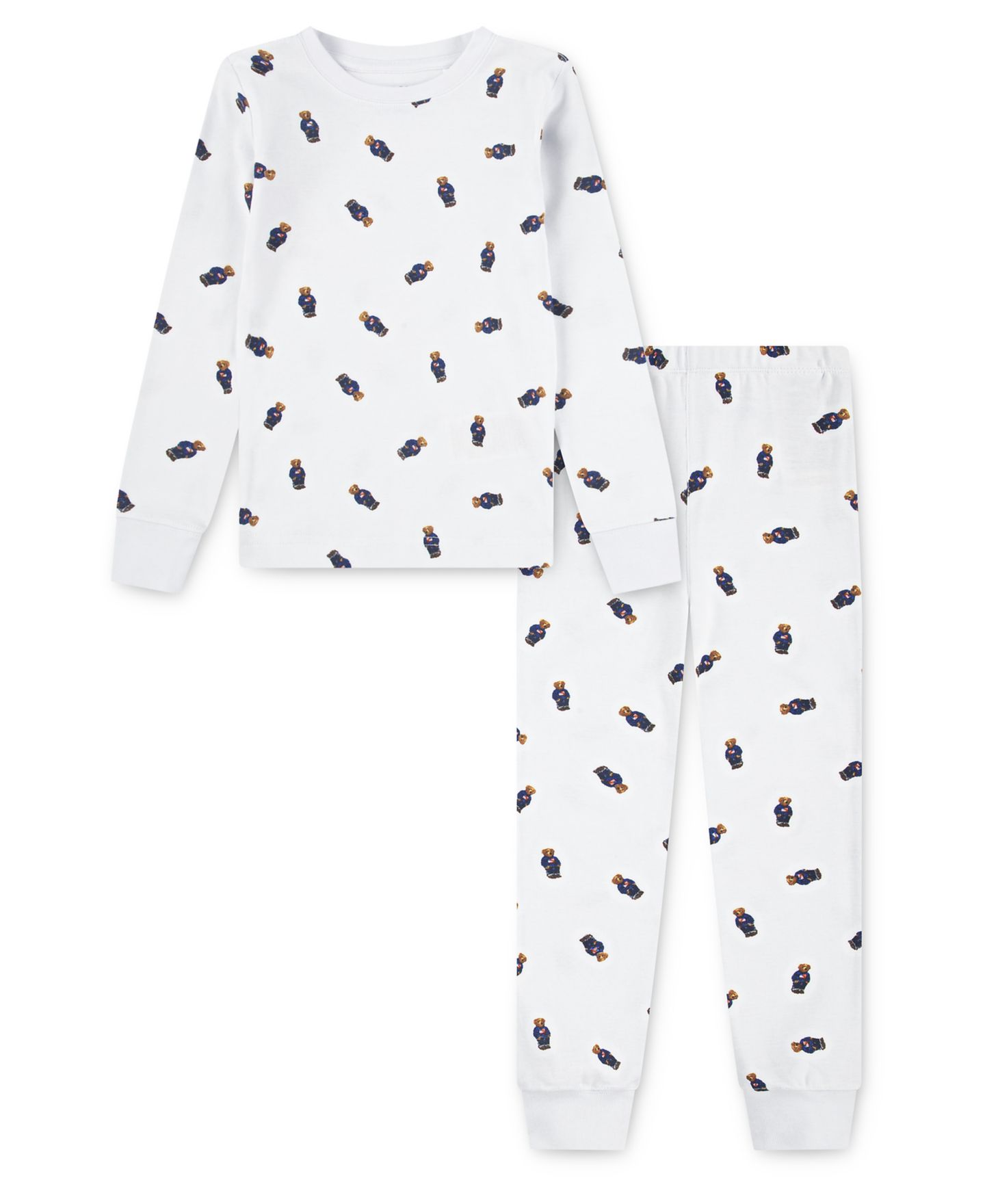 Пижамный комплект, хлопок, 2 предмета — Polo Ralph Lauren, цвет: Белый — фото 1