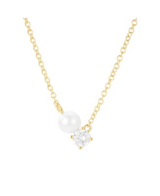 Evermore Pearl and Crystal Necklace