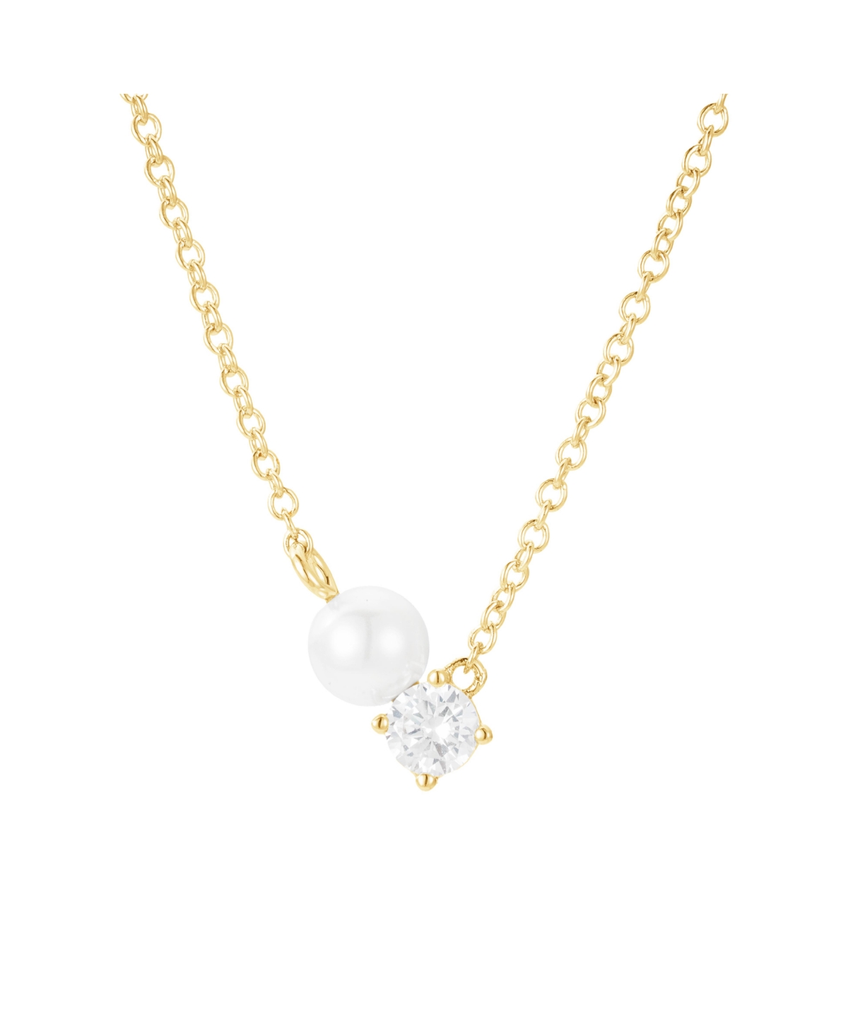 Untamed Petals Evermore Pearl and Crystal Necklace