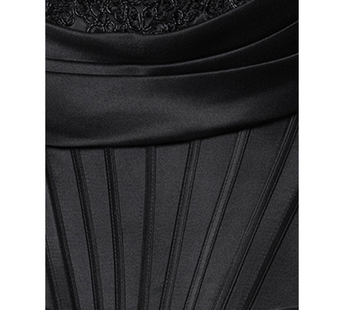 Blondie Nites Juniors' Sweetheart Chiffon Tiered Lace-Up Back Corset Ball Gown
