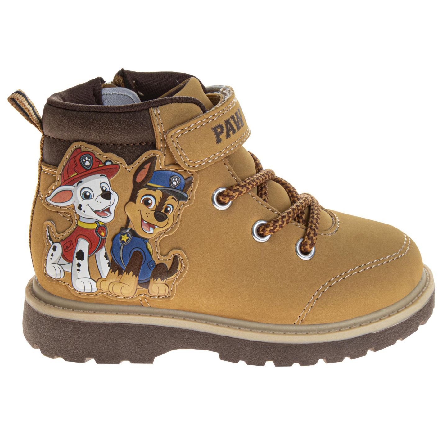 Детские повседневные ботинки Nickelodeon Paw Patrol для мальчиков 7-12 лет на липучках, цвет: Рыжевато-коричневый — фото 3