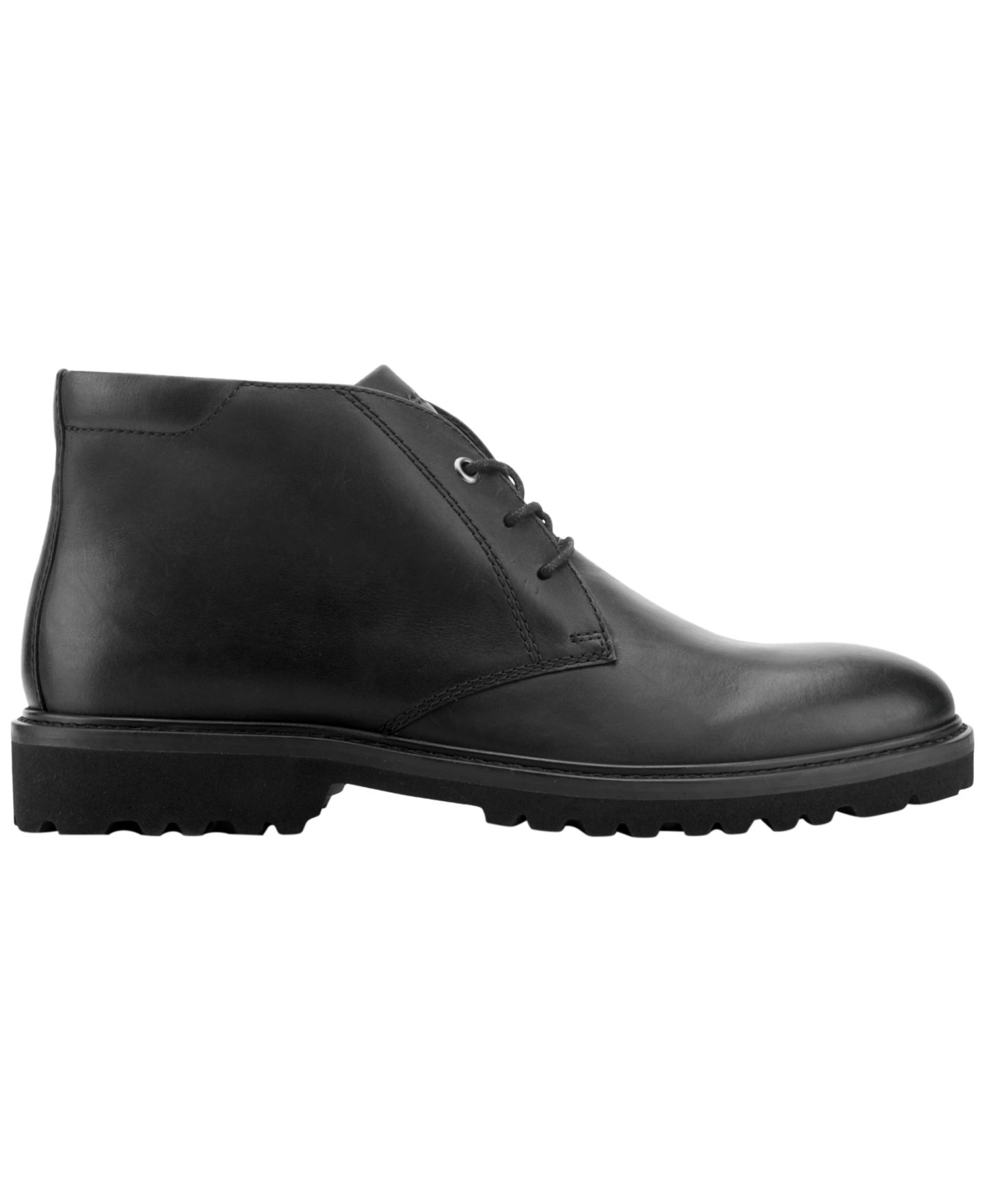 Мужские ботинки Rockport Merrick Waterproof Lace-Up Suede Chukka, цвет: Чёрный кожаный — фото 2