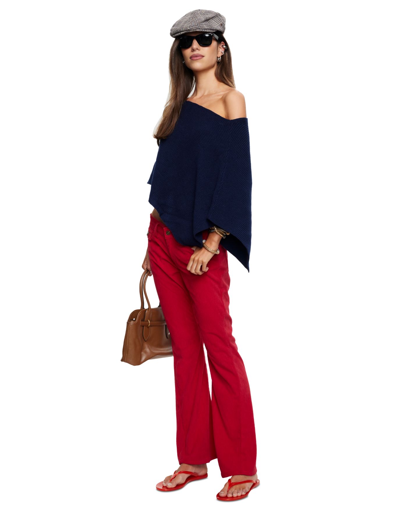 Женский топ Lioness Luminous Pull-On Asymmetric Poncho, цвет: Тёмно-синий — фото 3