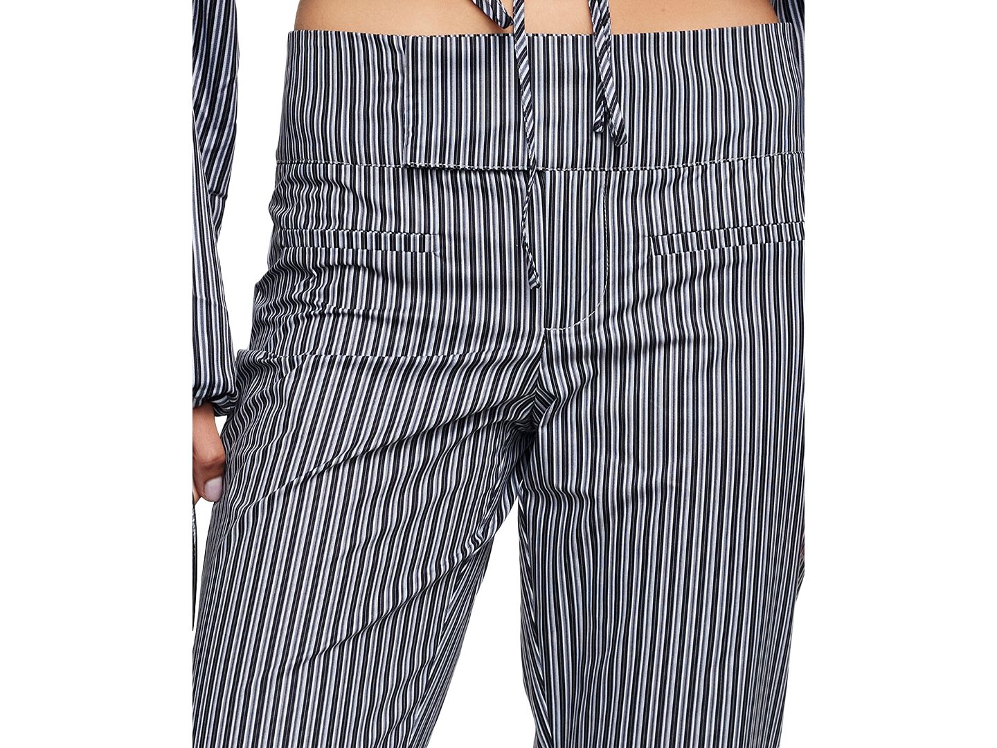 Женские брюки Lioness Striped Totti Wide-Leg, цвет: Сланцевый полосатый — фото 4