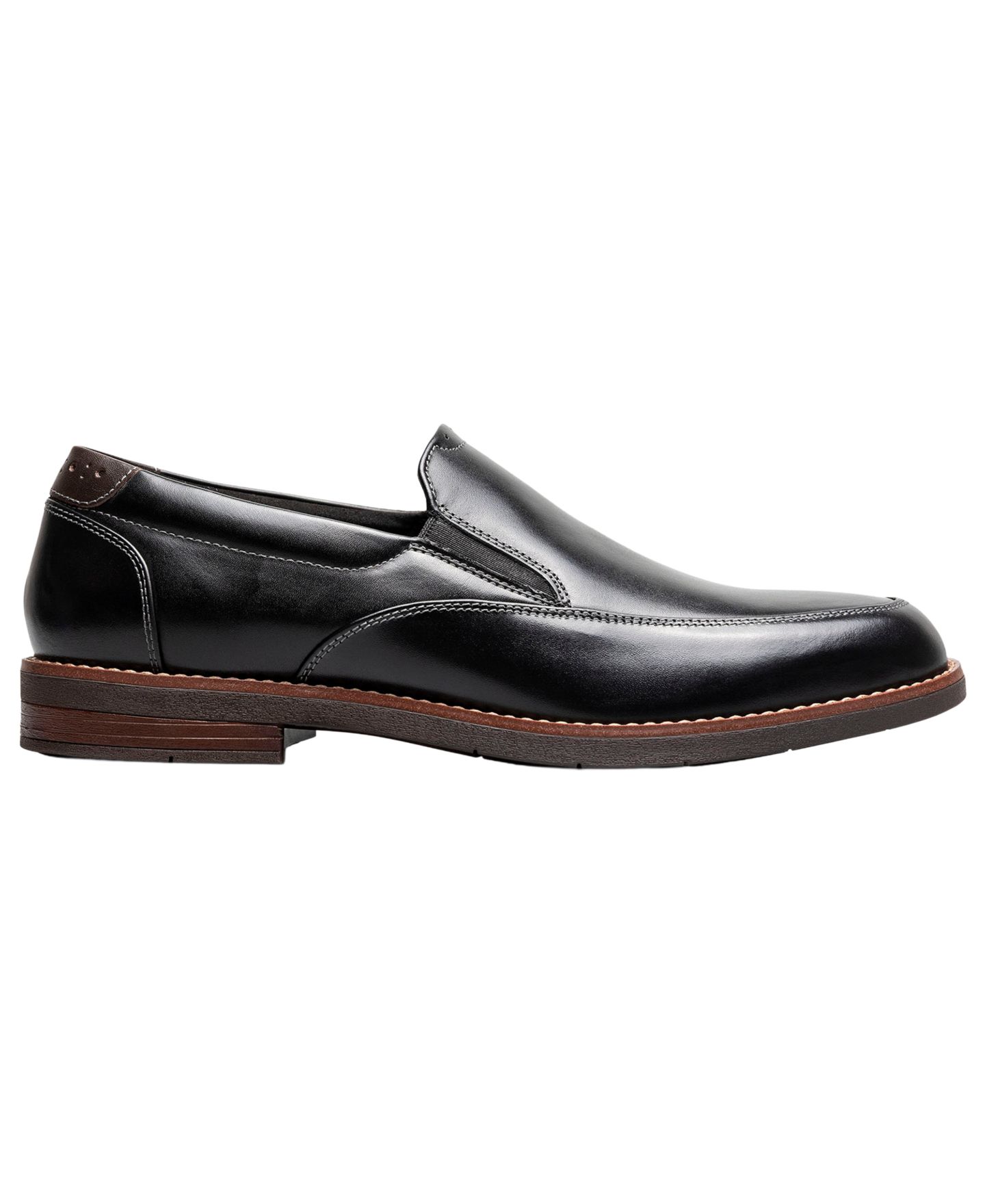 Мужские туфли Nunn Bush Fitz Flex Moc-Toe Venetian Dress Shoes, цвет: Чёрный — фото 2