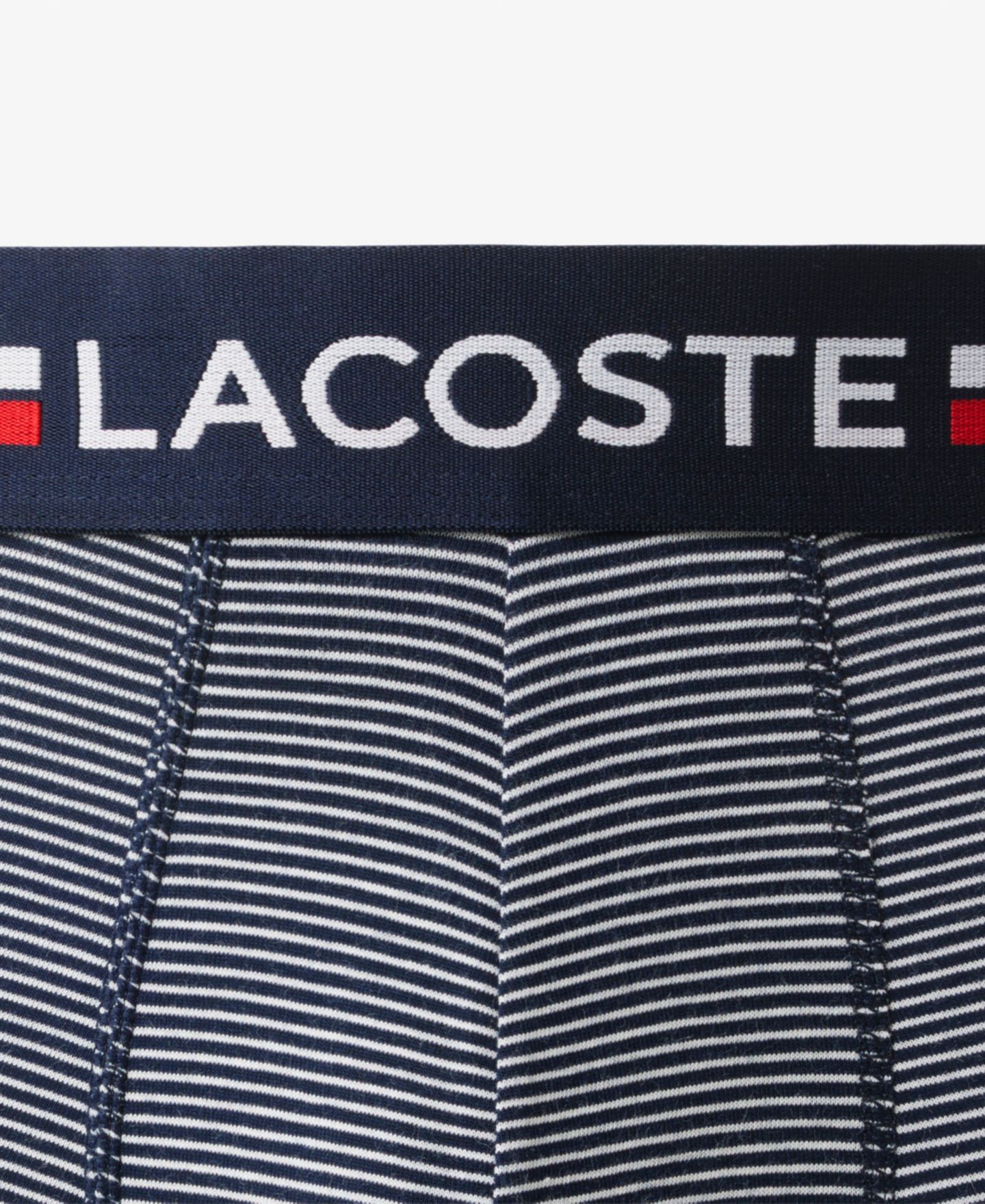 Трусы-боксеры Flag для мужчин, стрейч — Lacoste, цвет: Тёмно-синий / Белый — фото 9