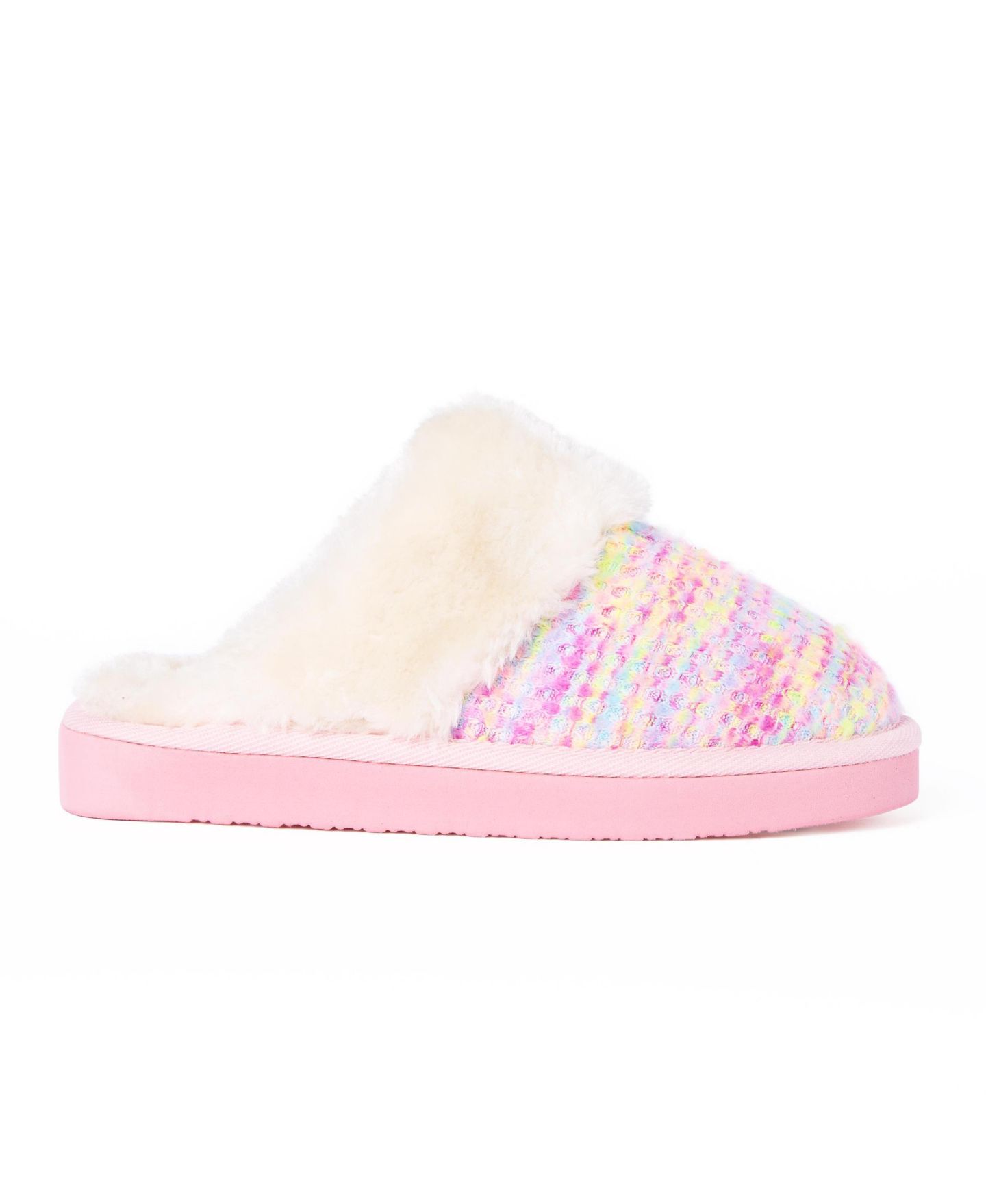 Тапочки Minnetonka Bright Multi Scuff Slippers для девочек, цвет: Яркий разноцветный — фото 2