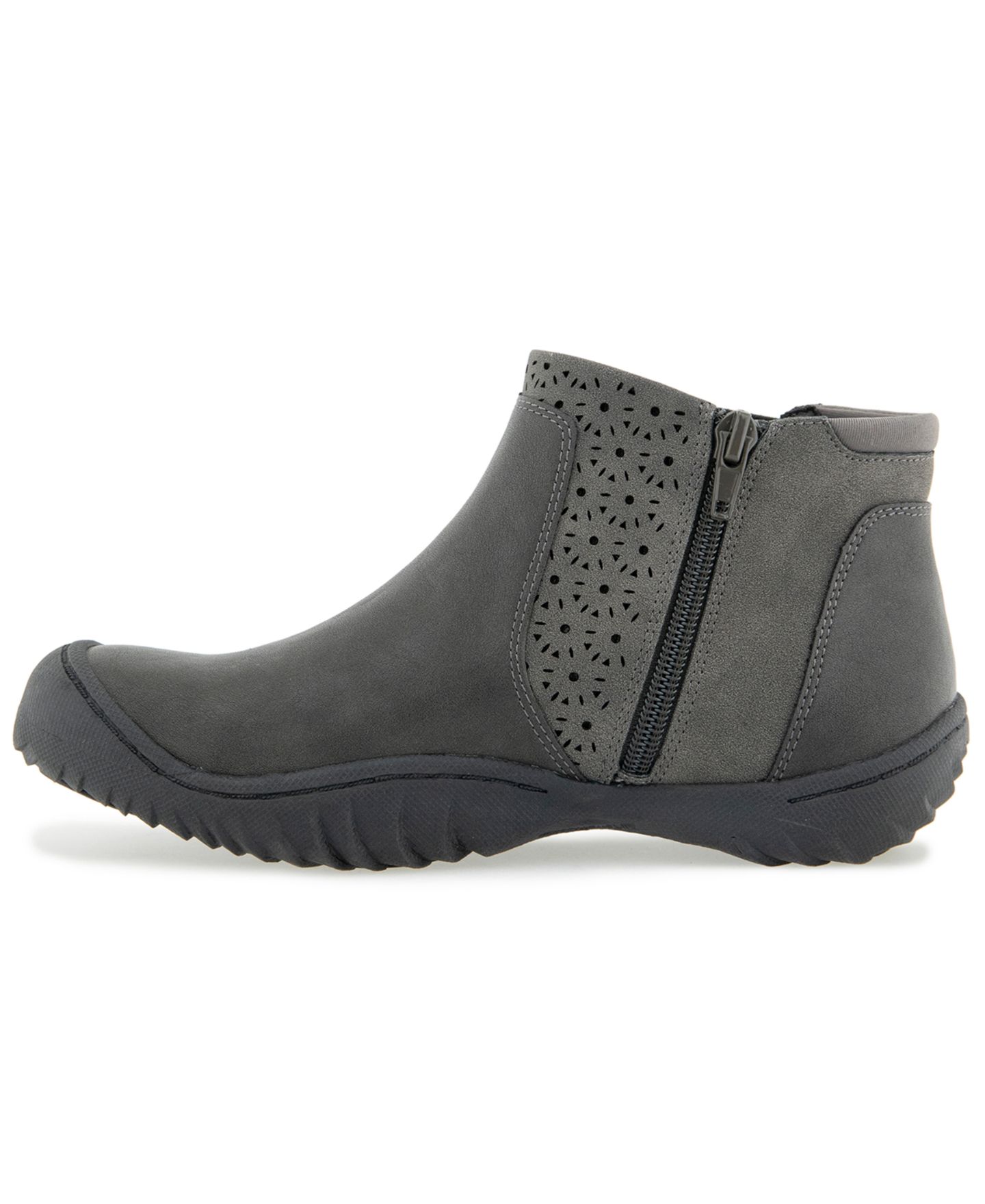 Женские ботинки JBU Jemma Water-Resistant Round Toe Casual Booties, цвет: Угольный — фото 6