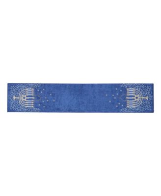 Menorah Hanukkah Table Runner, 14" x 72"