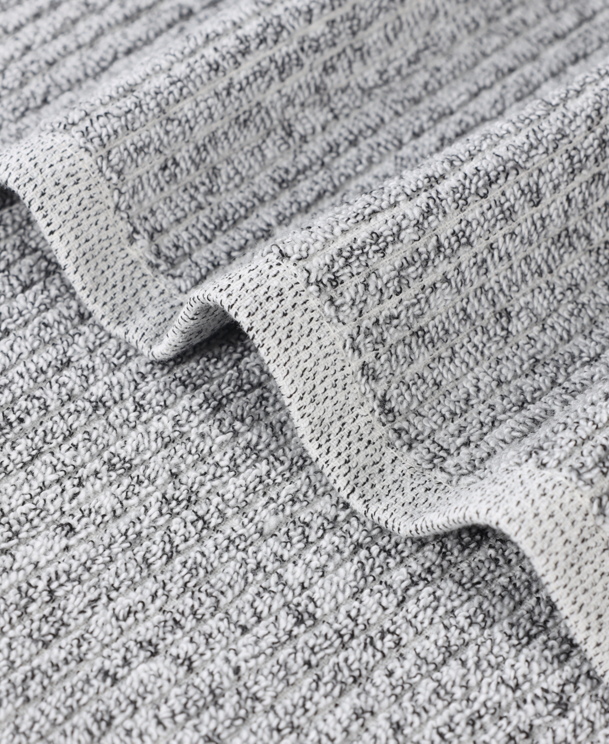 Superior Destin Viscose Blend Absorbent Quick Dry Solid Ribbed Design 12-Piece Washcloth Set