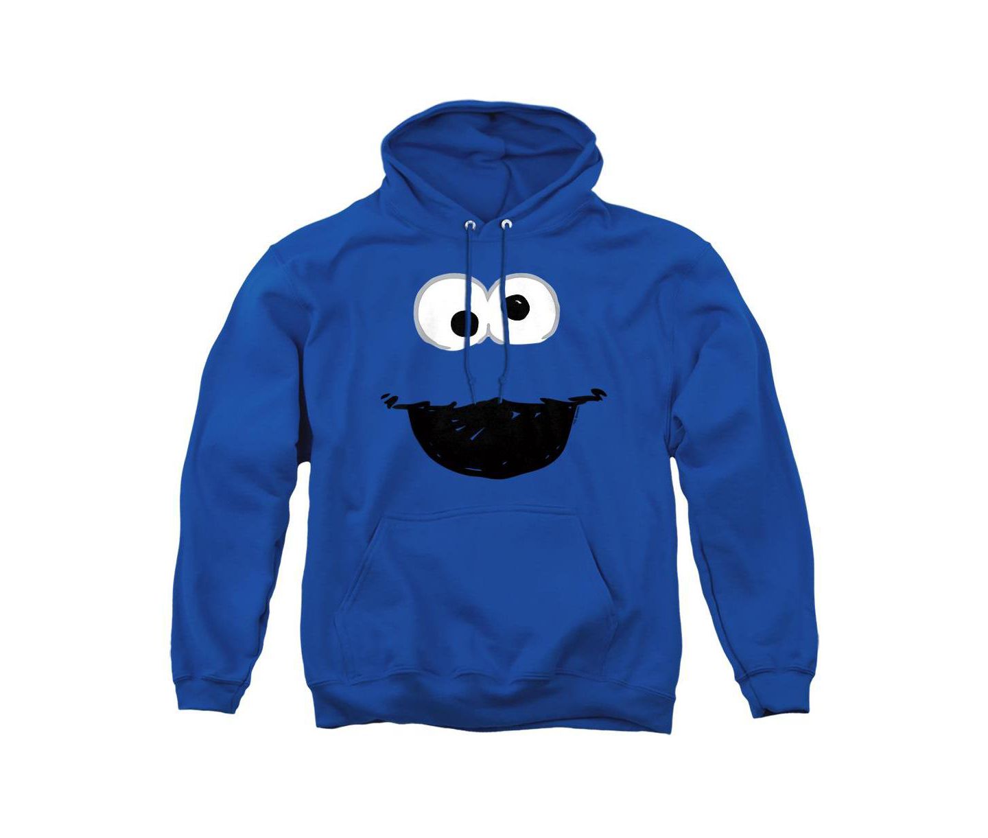 Мужское худи Sesame Street Cookie Monster Crayon Sketch Graphic Long-Sleeve, цвет: Королевский синий — фото 1