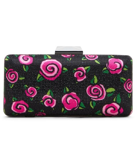Женский клатч Betsey Johnson Lollipop Rose Small Clutch Handbag, цвет: Чёрный / Розовый