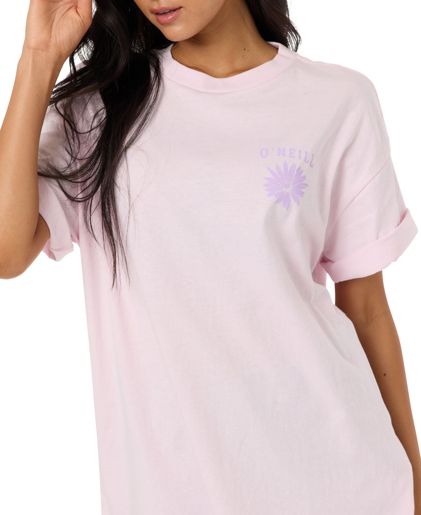 Женская футболка O'Neill Heritage Daisy Oversized Graphic Cotton, цвет: Розовый — фото 4