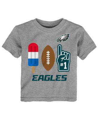 Toddler Heather Gray Philadelphia Eagles Americana Pop T-Shirt