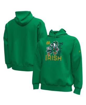 Men's Notre Dame Fighting Irish Wear Green Icon Fleece Cotton-Blend Hoodie
