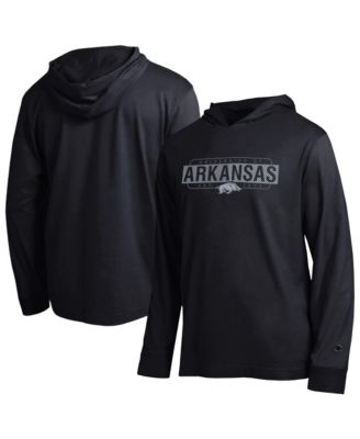 Men's Black Arkansas Razorbacks Gradient&nbsp;All-Star Long Sleeve Hooded T-Shirt