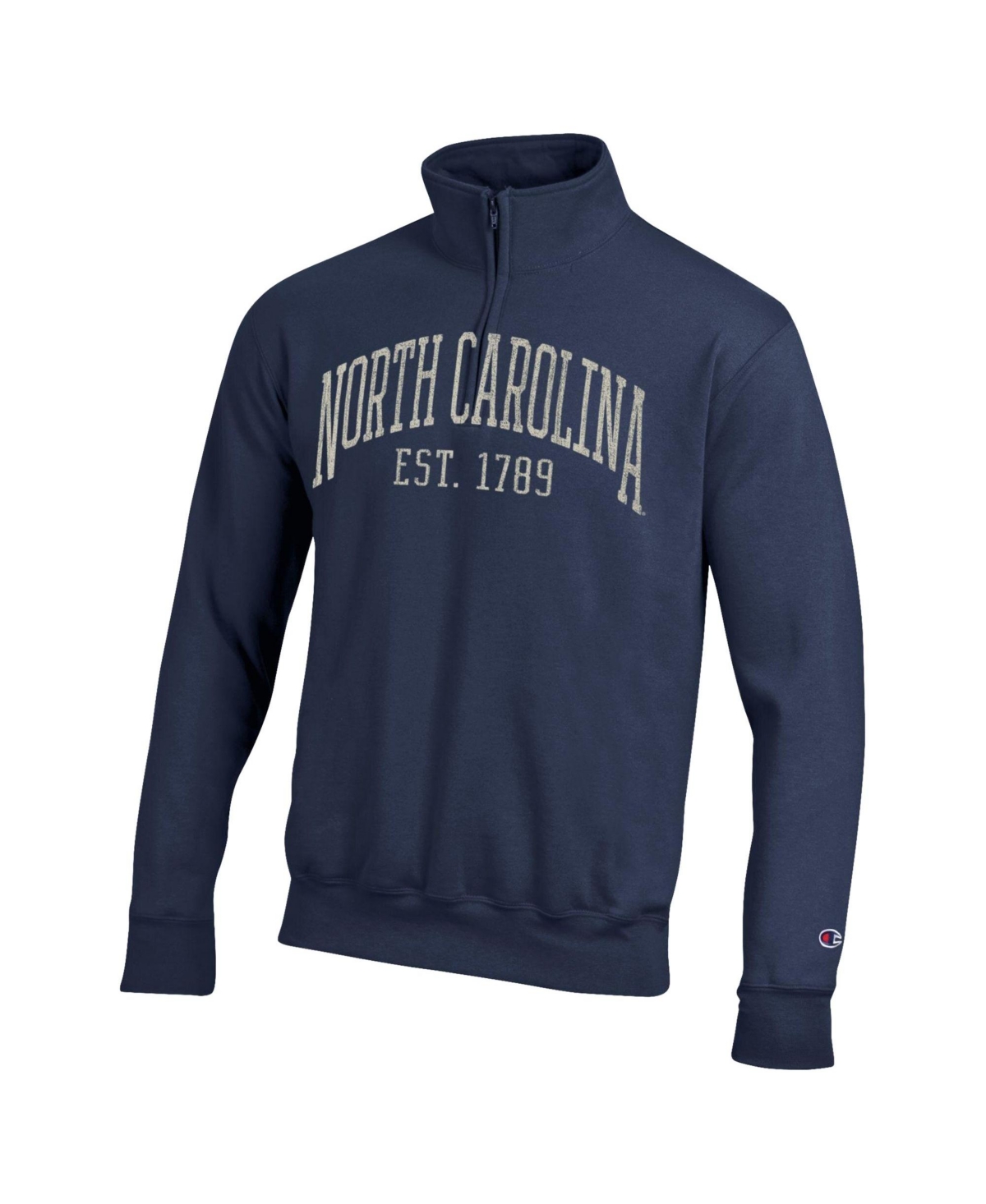 Champion Men's North Carolina Tar Heels Fleece Quarter-Zip Pullover Sweatshirt