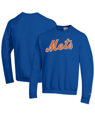 Men's New York Mets Powerblend Wordmark Crewneck Sweatshirt