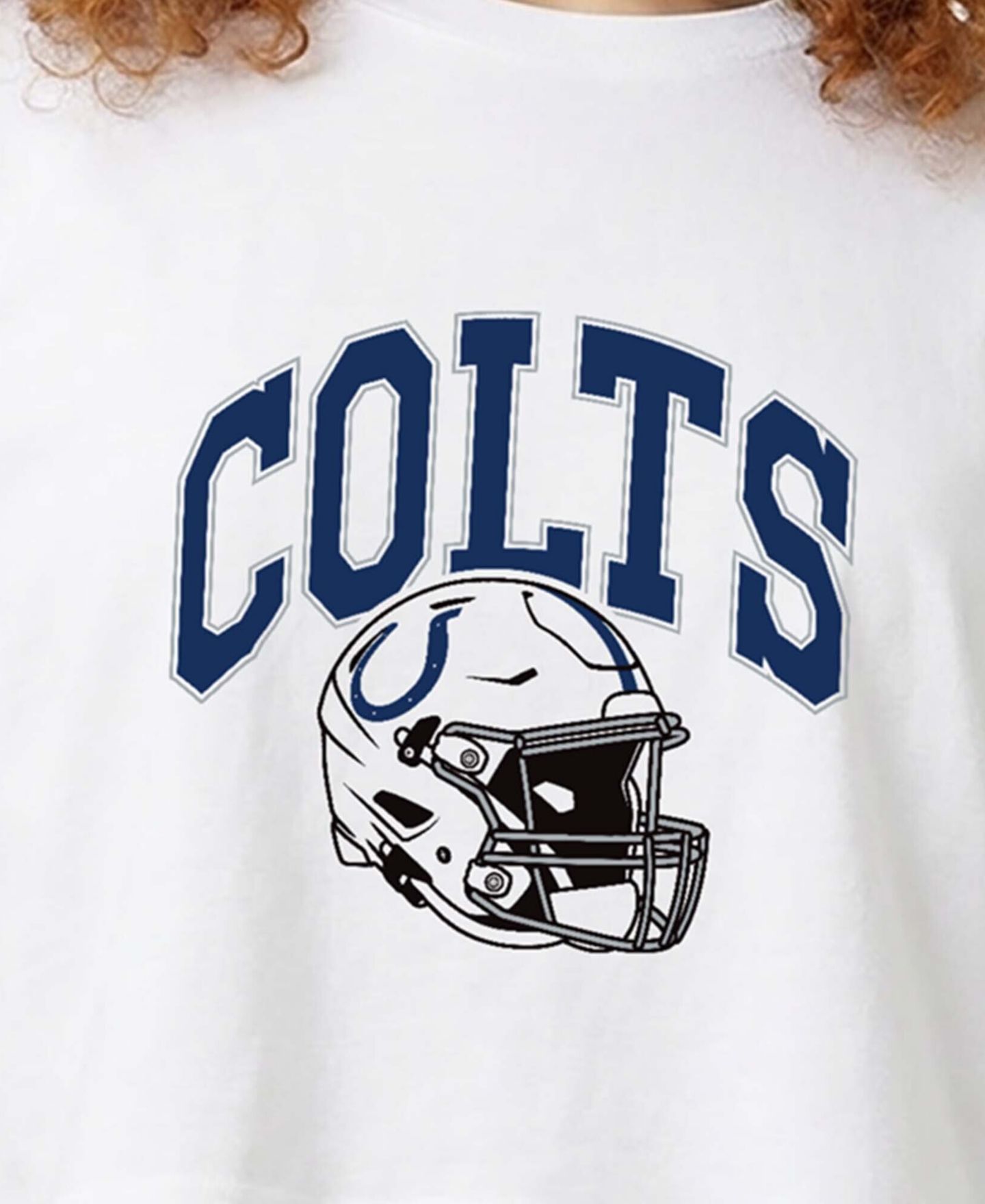 Женская футболка Champion Indianapolis Colts Boyfriend Cropped Oversized — фото 2