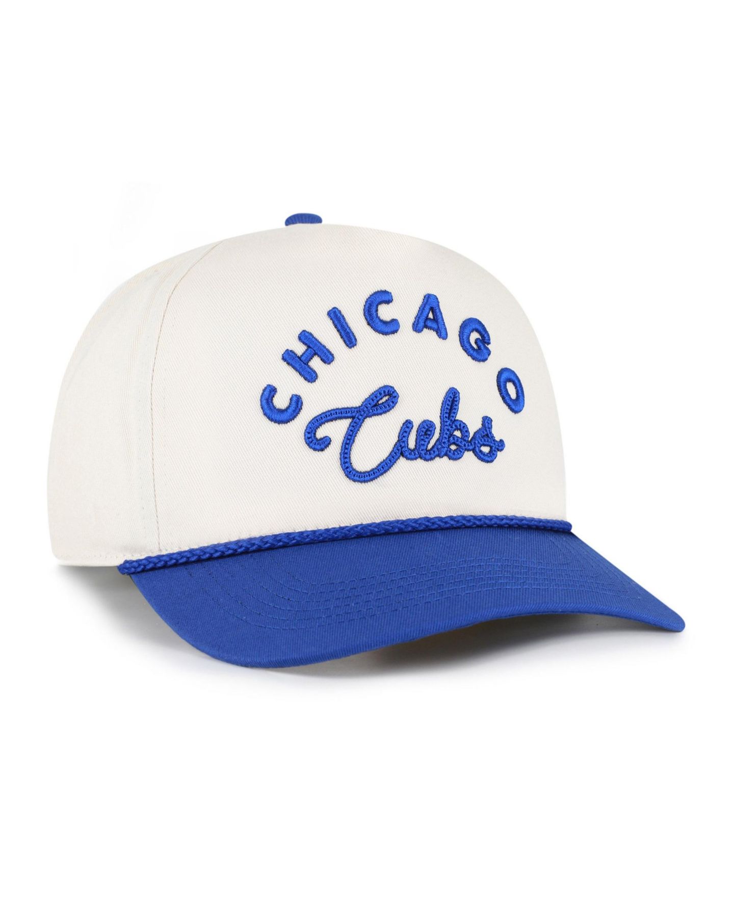 Мужская кепка '47 Brand Natural/Royal Chicago Cubs Rope Script Hitch Adjustable Hat — фото 3