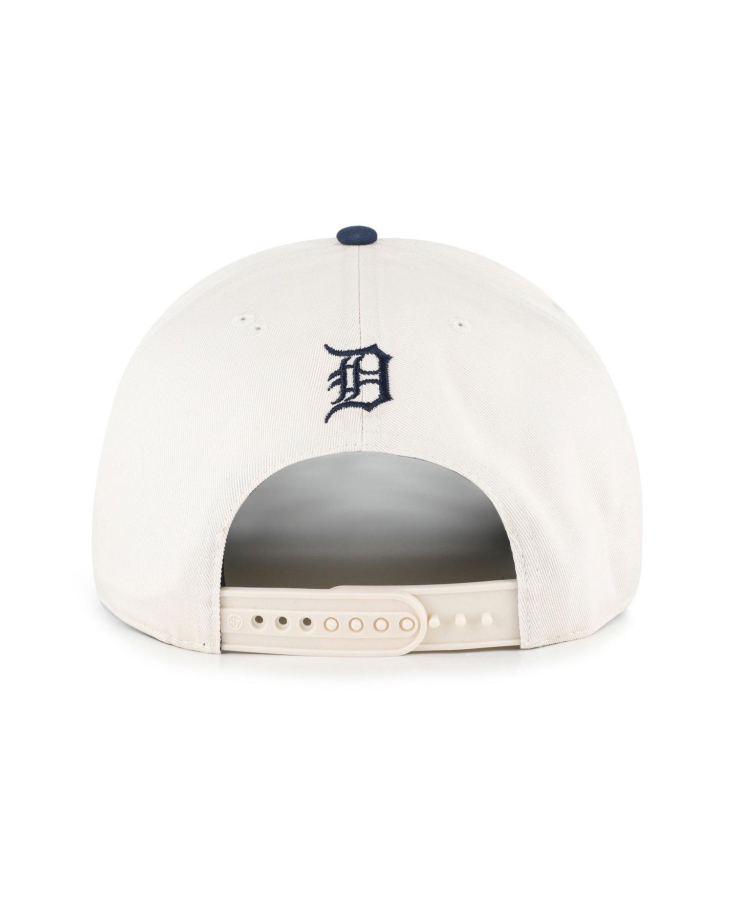Мужская кепка '47 Brand Natural/Navy Detroit Tigers Rope Script Hitch Adjustable Hat — фото 3