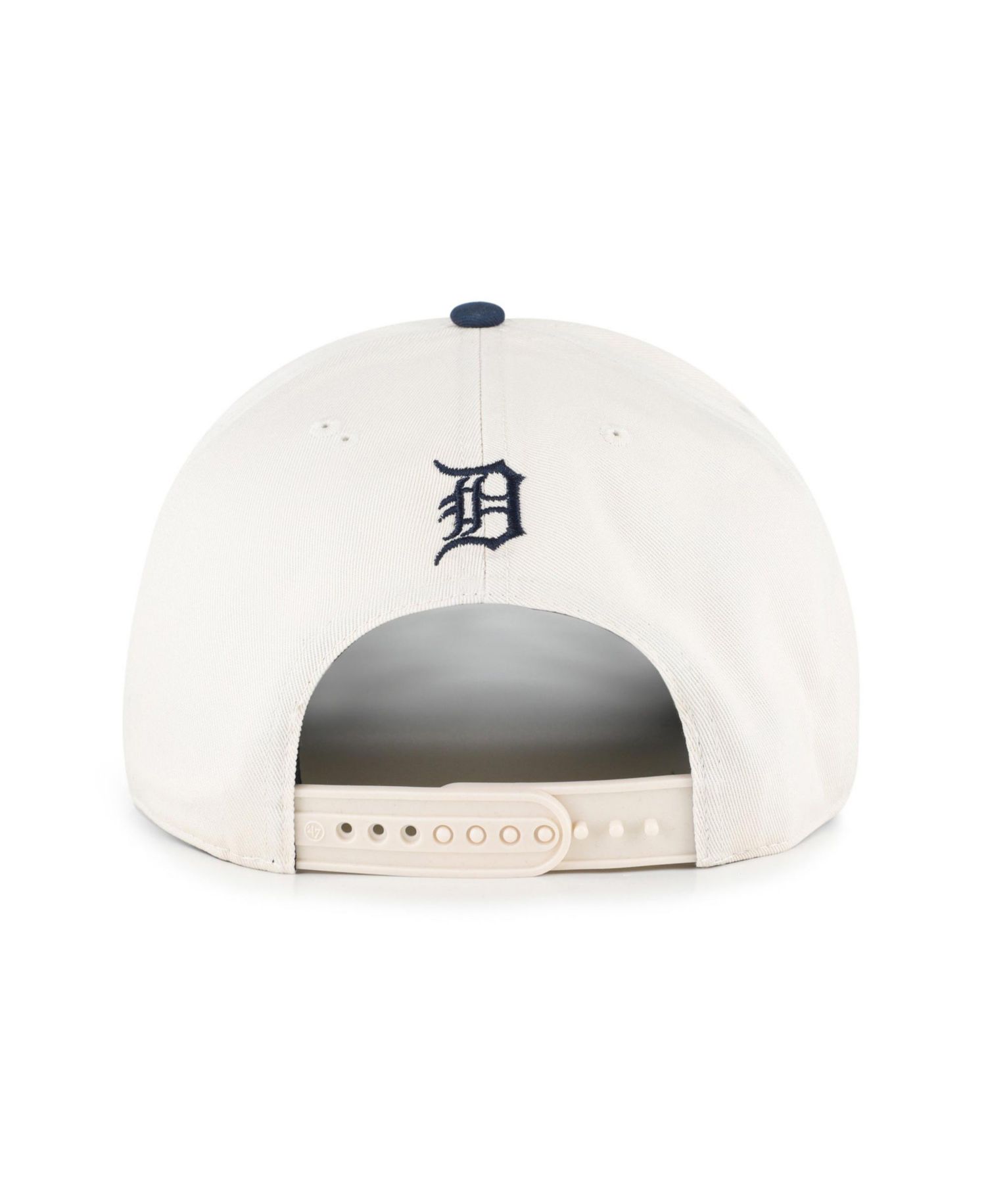 Men's Natural/Navy Detroit Tigers Rope Script Hitch Adjustable Hat