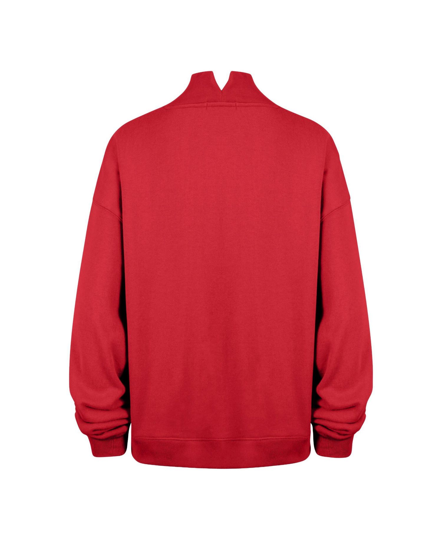 Women's San Francisco 49ers Oversized Graphic Vantage Mock Neck Sweatshirt