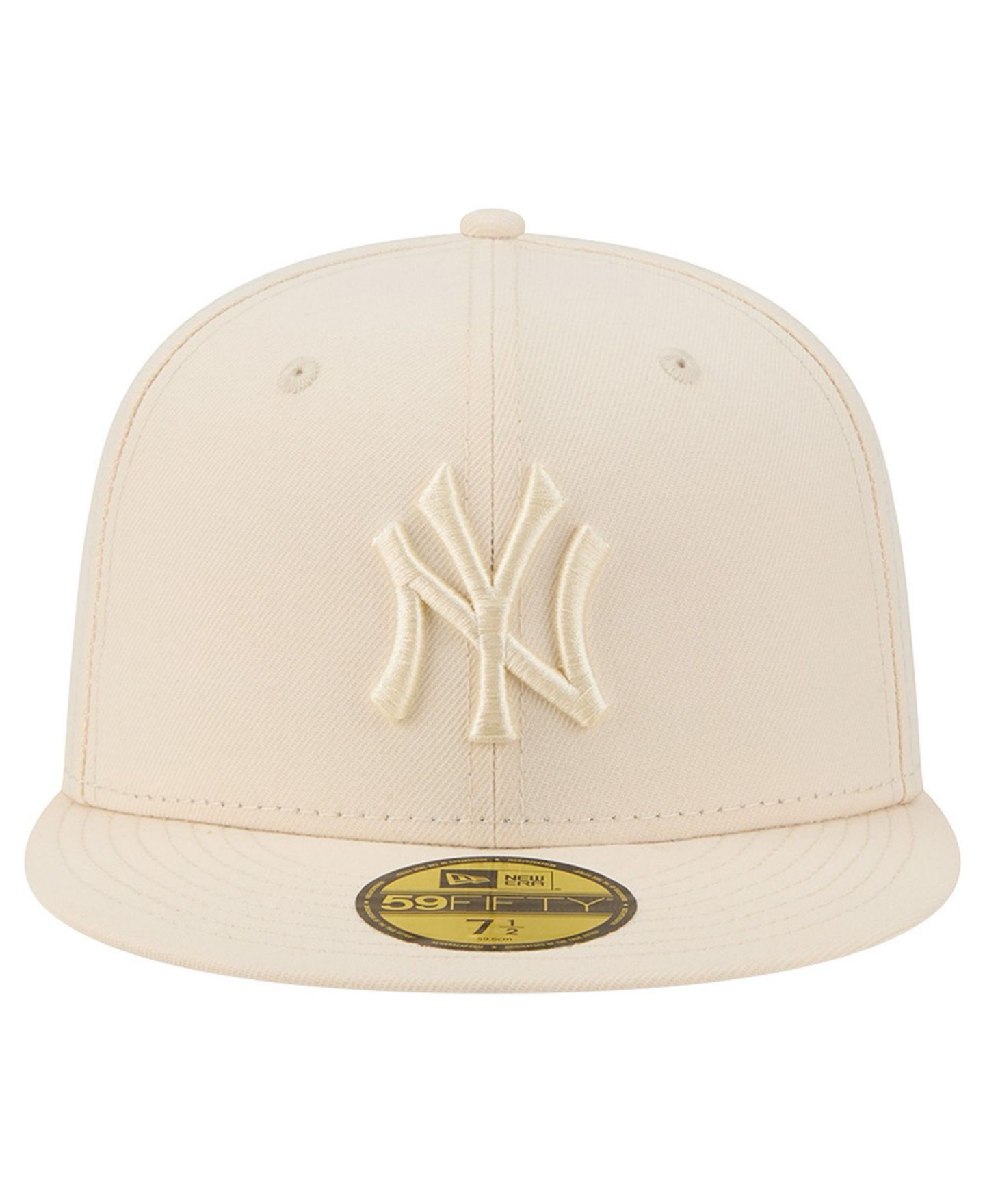 Мужские головные уборы New Era Cream New York Yankees Color Pack 59FIFTY Fitted Hat — фото 5