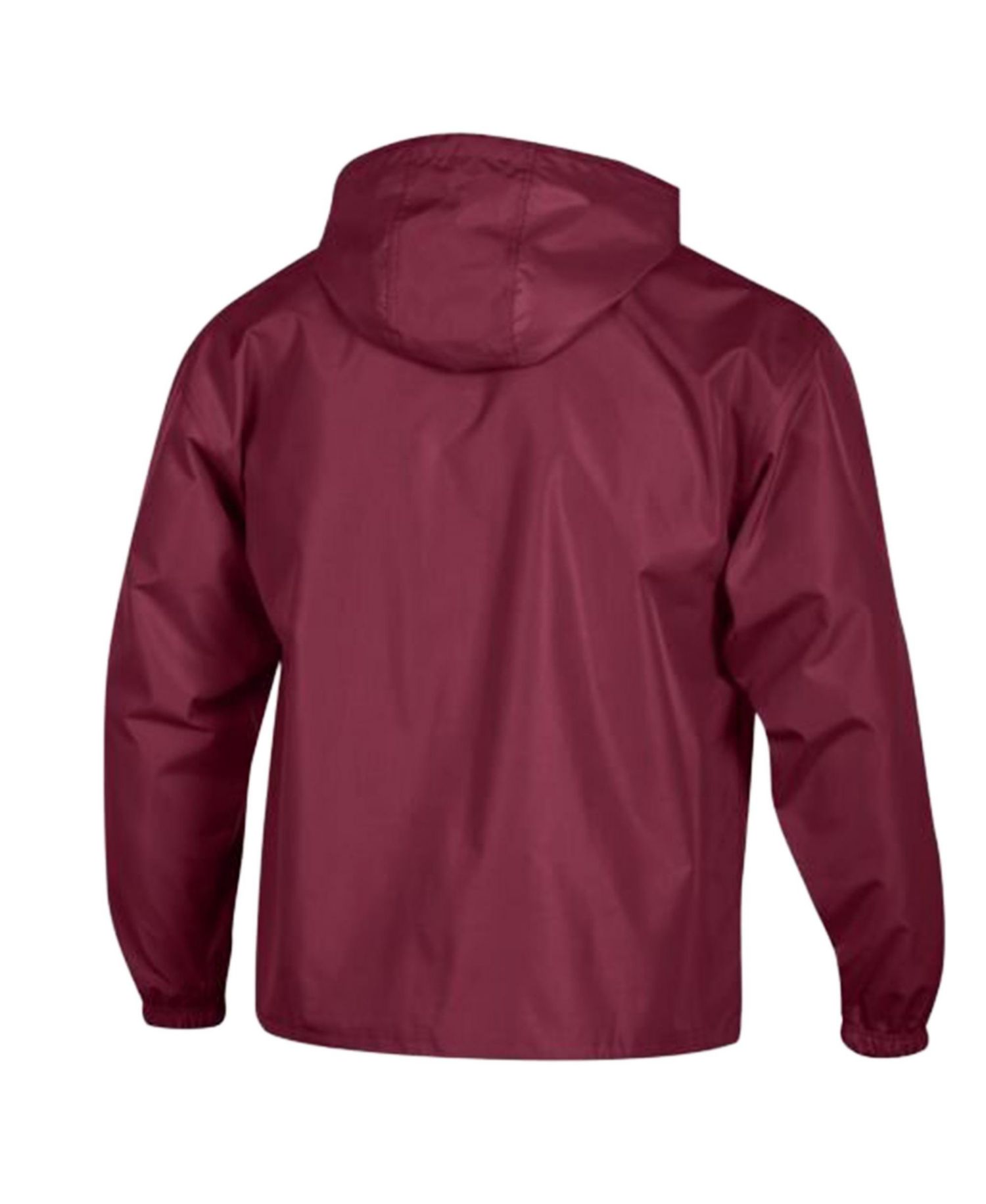 Men's Burgundy Washington Commanders Packable Hooded Windbreaker Half-Zip Jacket