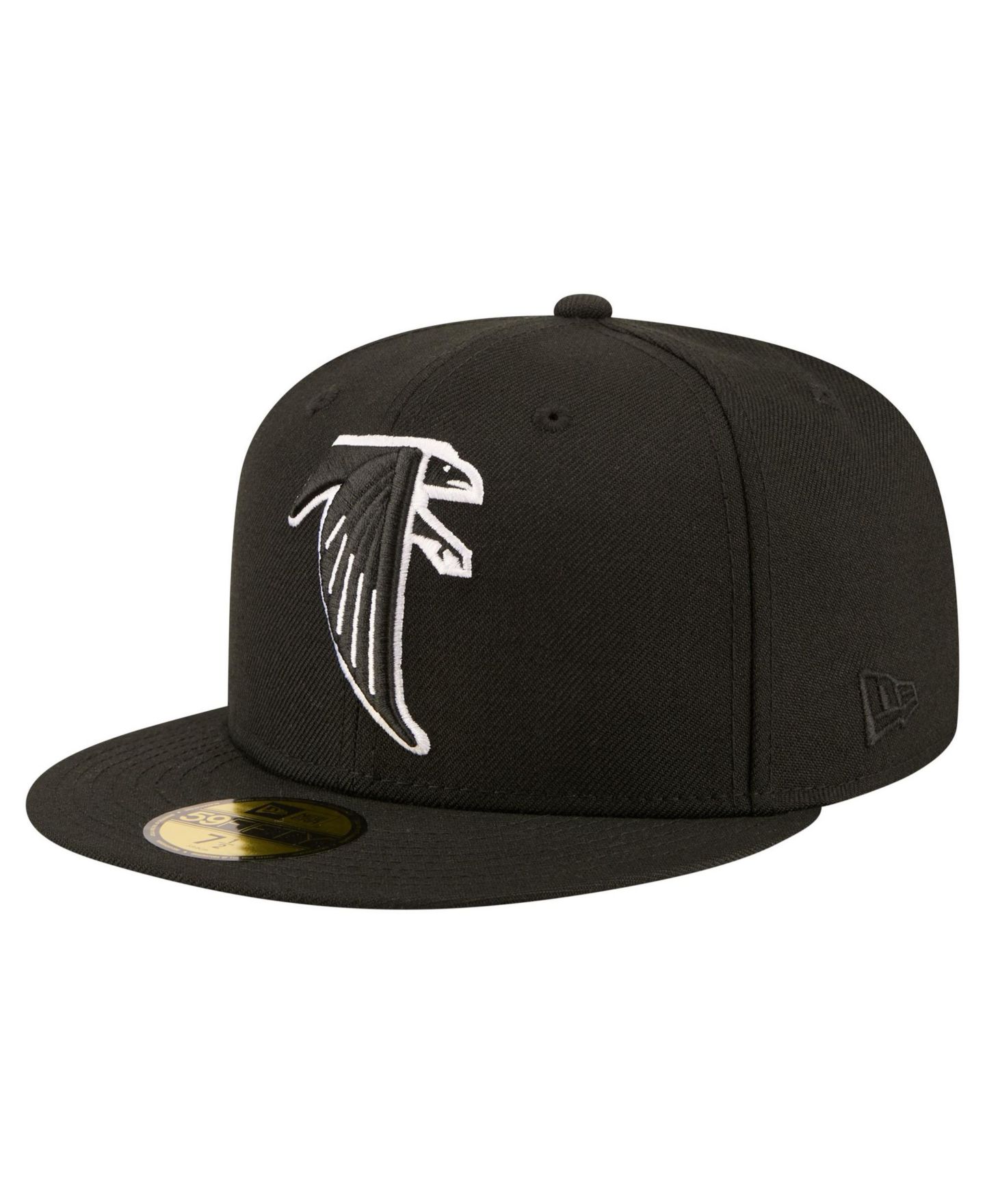 Мужская кепка New Era Black Atlanta Falcons 59FIFTY Fitted Hat — фото 1