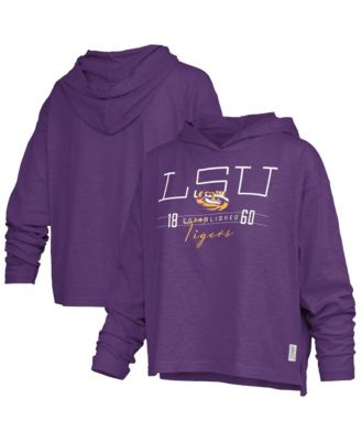 Women's LSU Tigers Castillo Hooded Slub Long-Sleeve T-Shirt