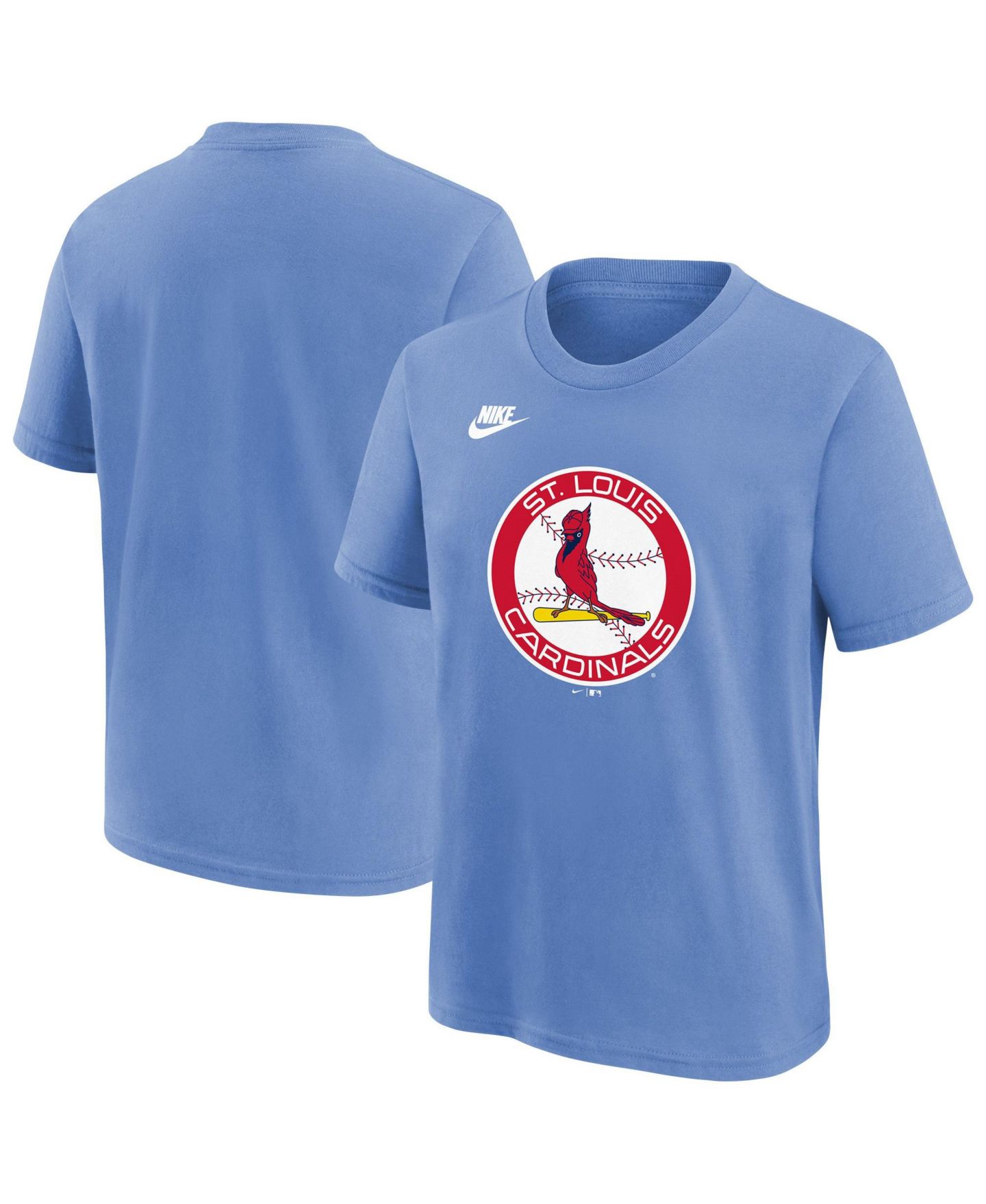 Детская футболка Nike Light Blue St. Louis Cardinals Team Logo — фото 1