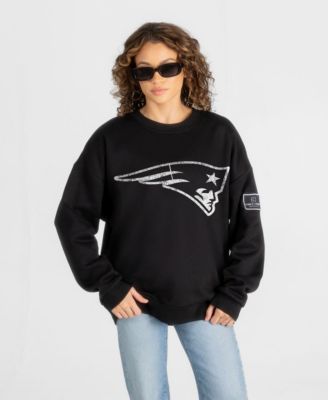Women's New England Patriots Oversized Dropped-Shoulder Sweatshirt