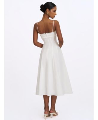 macys white formal dresses Women's Midi Wedding