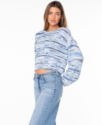 Women's Swell Season Striped Cropped Sweater