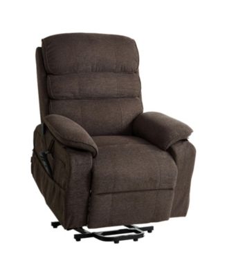 Chenille Dual Motor Power Lift Recliner Chair for Elderly with Heat and Massage 350 Pound Capacity